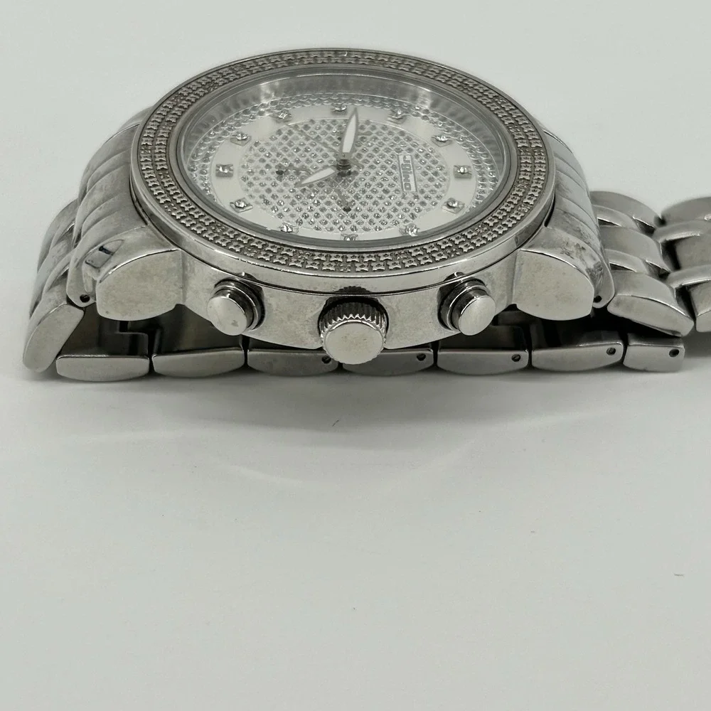 Jojino MJ-1101 50mm Mens Diamond Chronograph Watch 0.25ct Iced Out